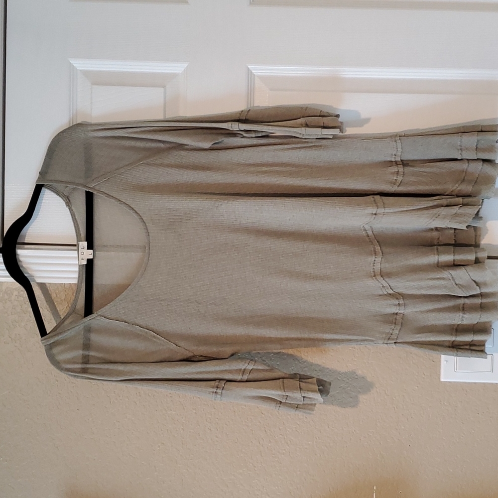 POL Brand Long Sleeve Sheer Women's Top